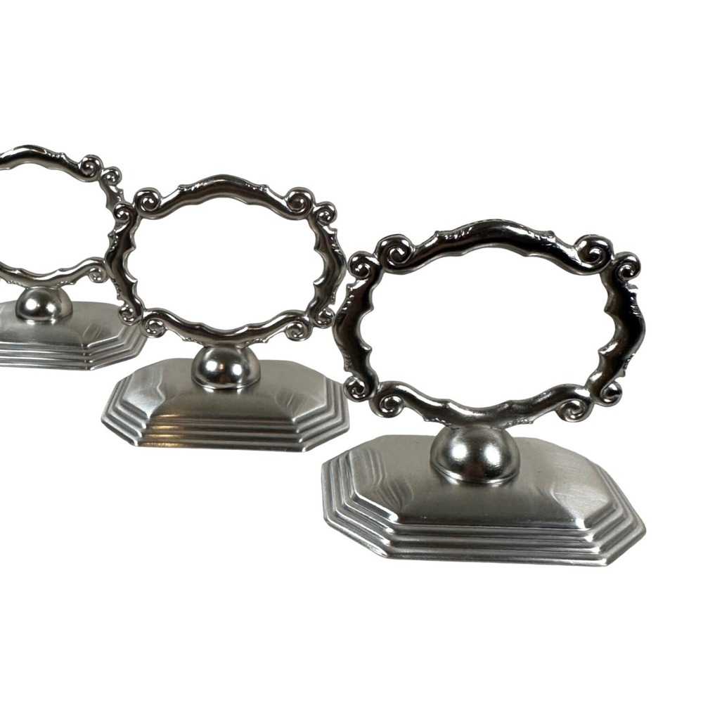Southern‎ Living at Home Redmont Heirloom Napkin Rings Silver Set 12 Place Card